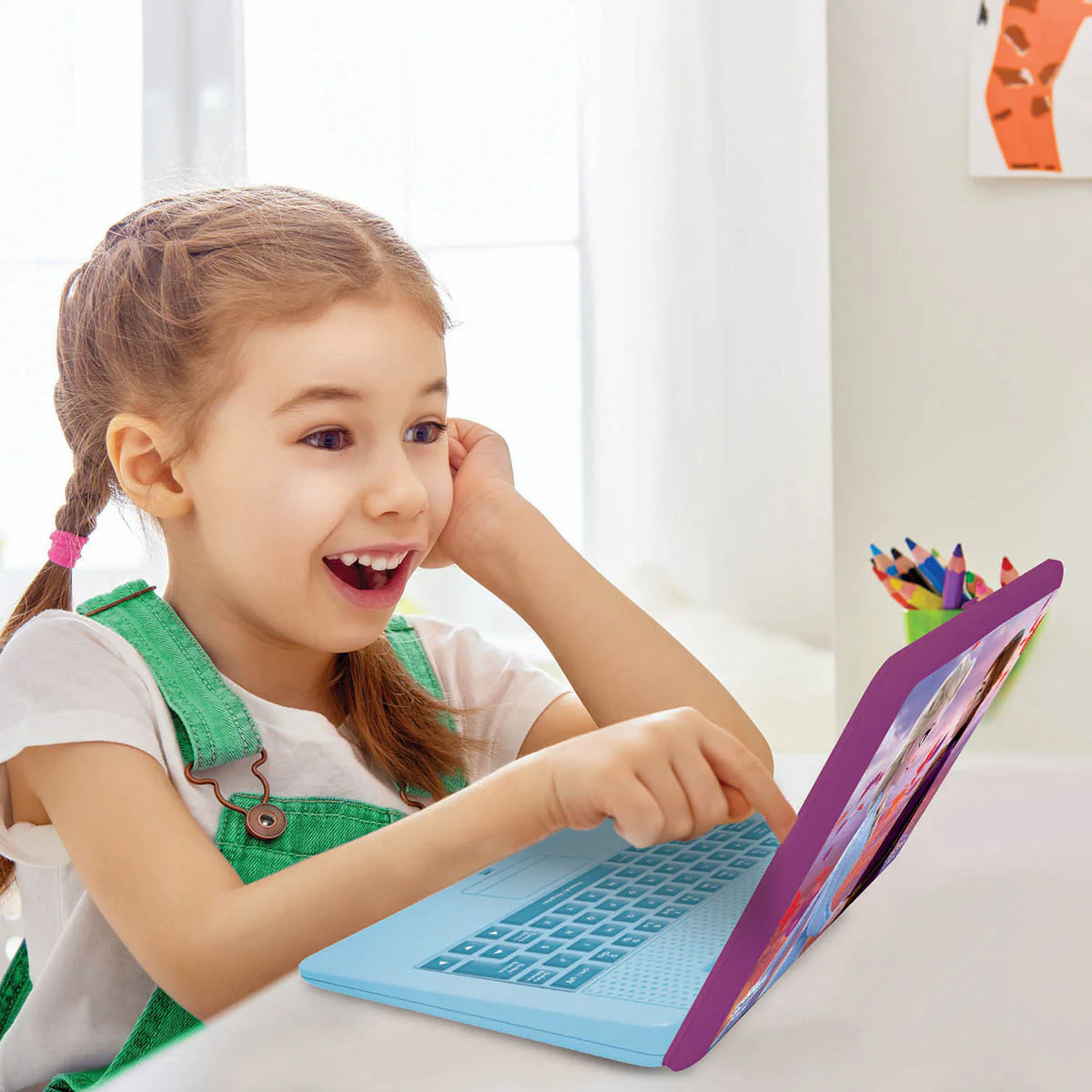 Disney Frozen Bilingual Talking Educational Laptop - Image 2