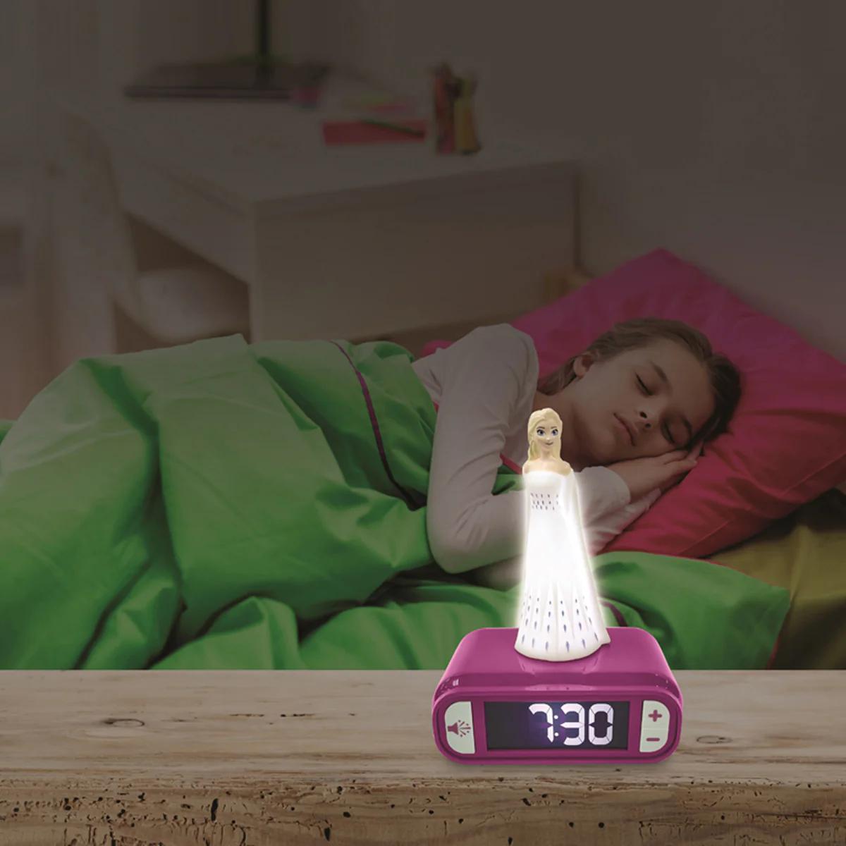 Disney Frozen Elsa Digital Alarm Clock with Nightlight - Image 4