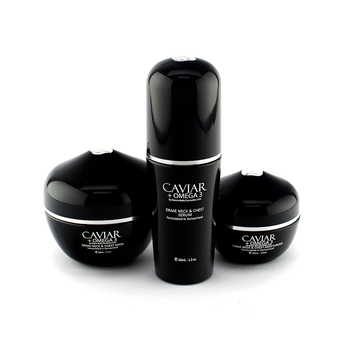 Donna Bella’s Caviar + Omega 3 DMAE Neck and Chest Set