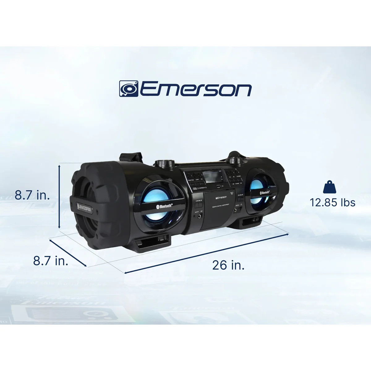 Dual Subwoofer Bluetooth Boombox - Image 15