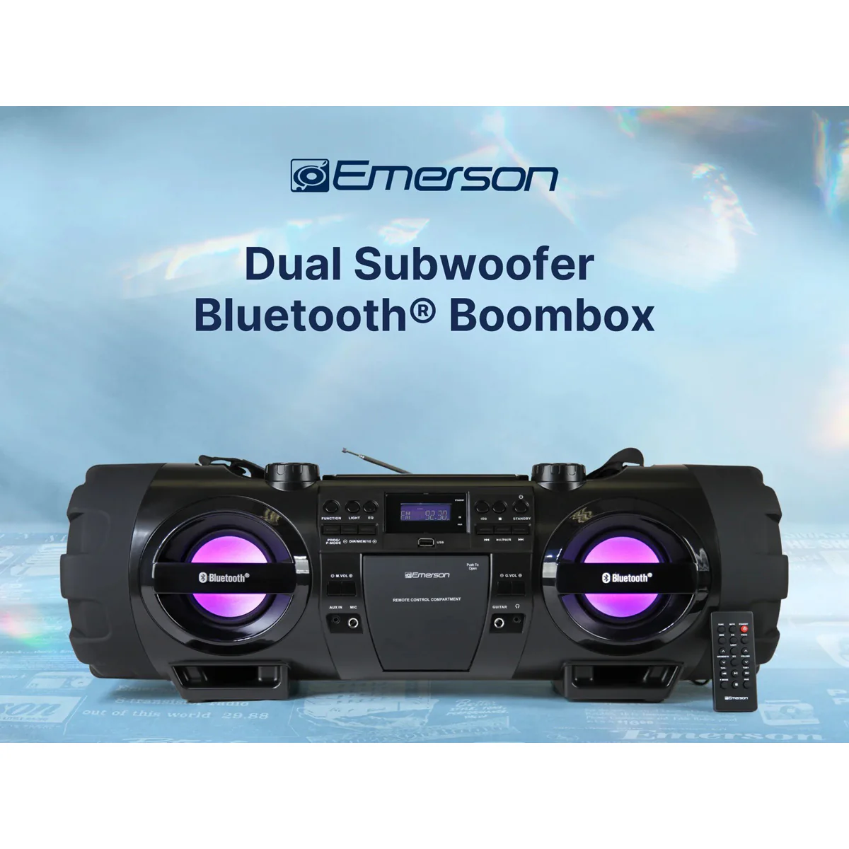 Dual Subwoofer Bluetooth Boombox - Image 20