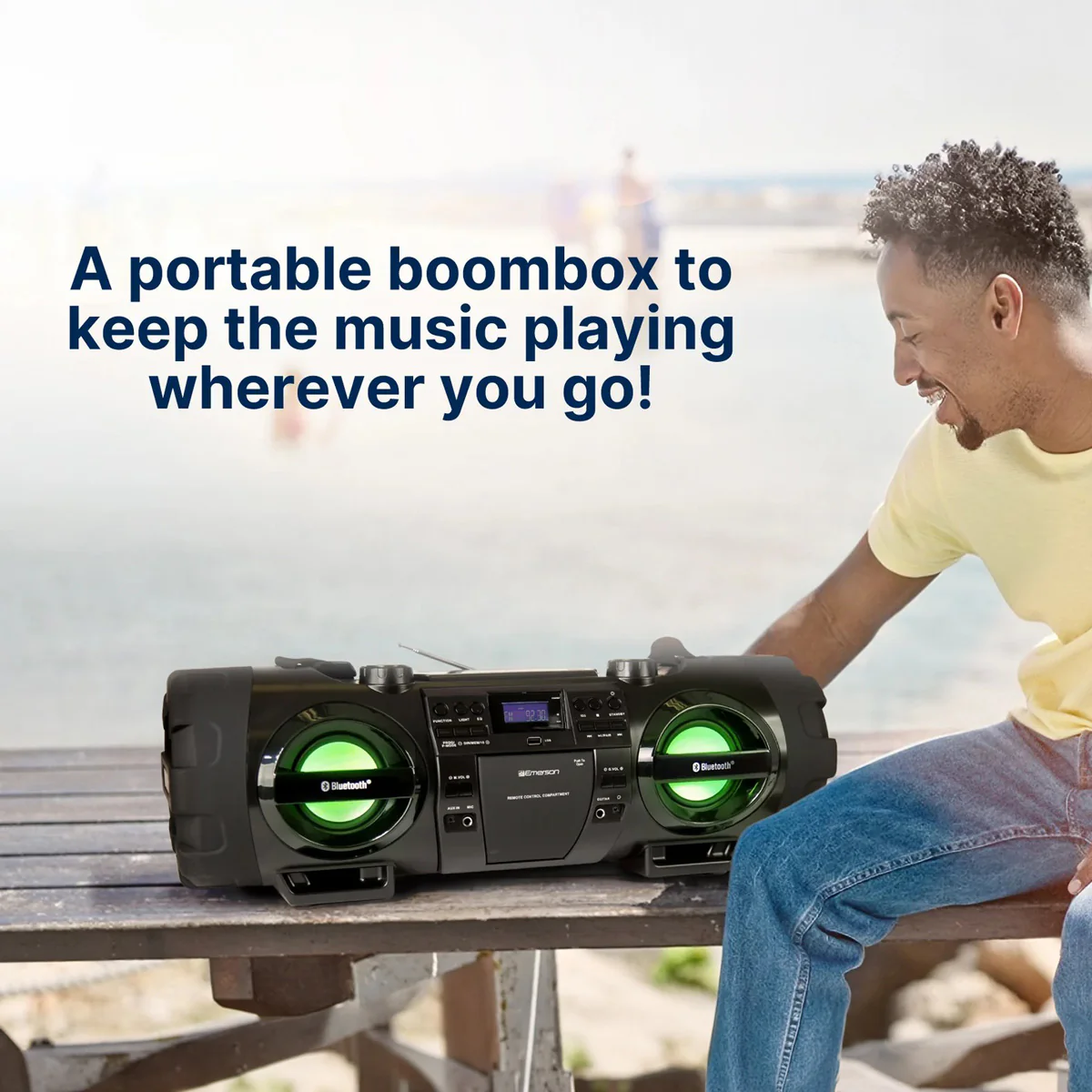 Dual Subwoofer Bluetooth Boombox - Image 22