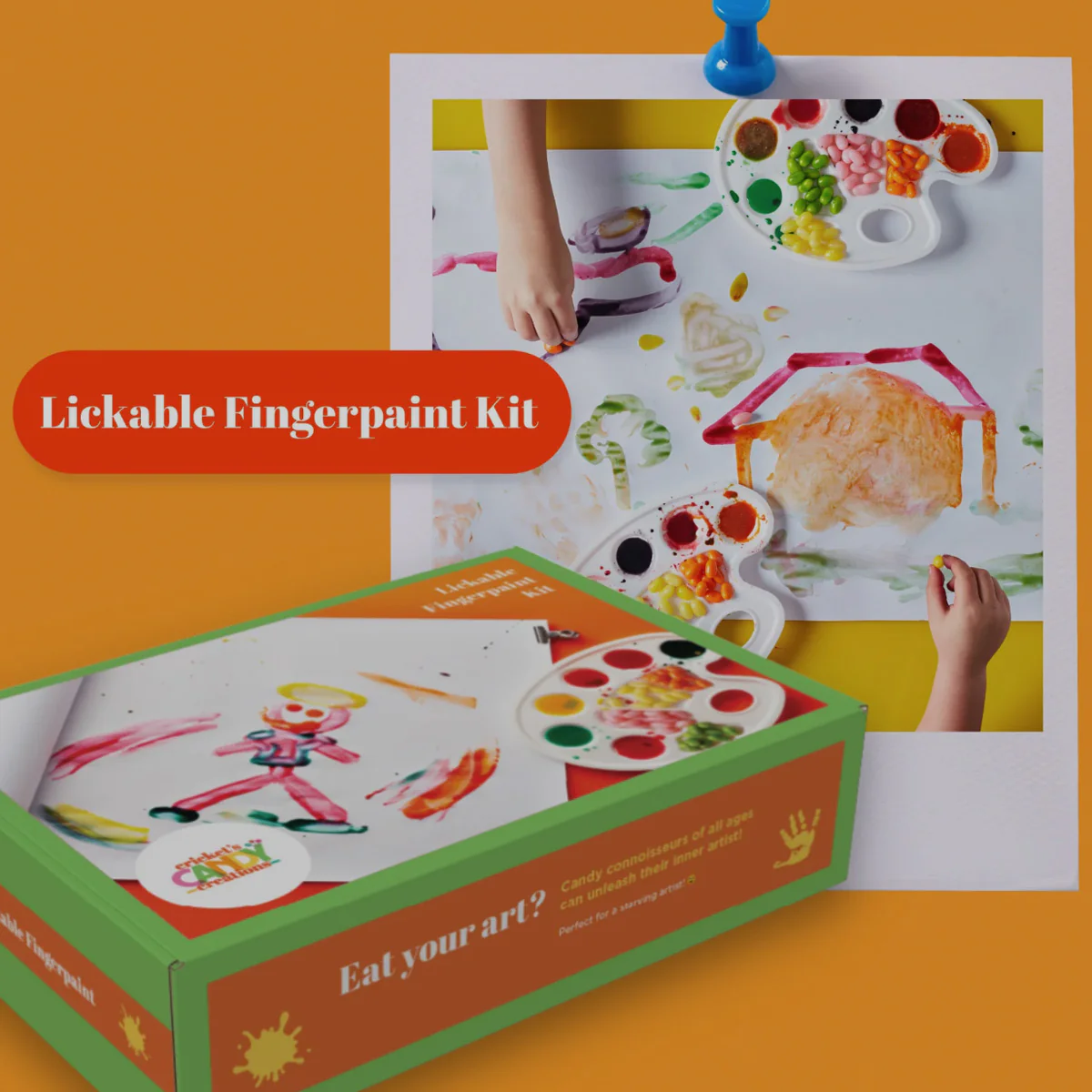 Edible Lickable Finger Paint Craft Kit - Image 6