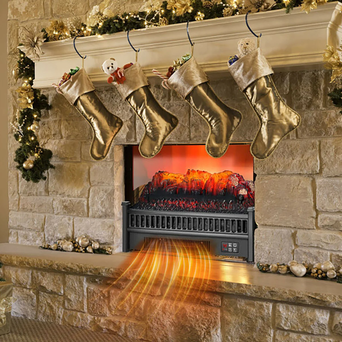 Electric Fireplace Log Set Heater - Image 7