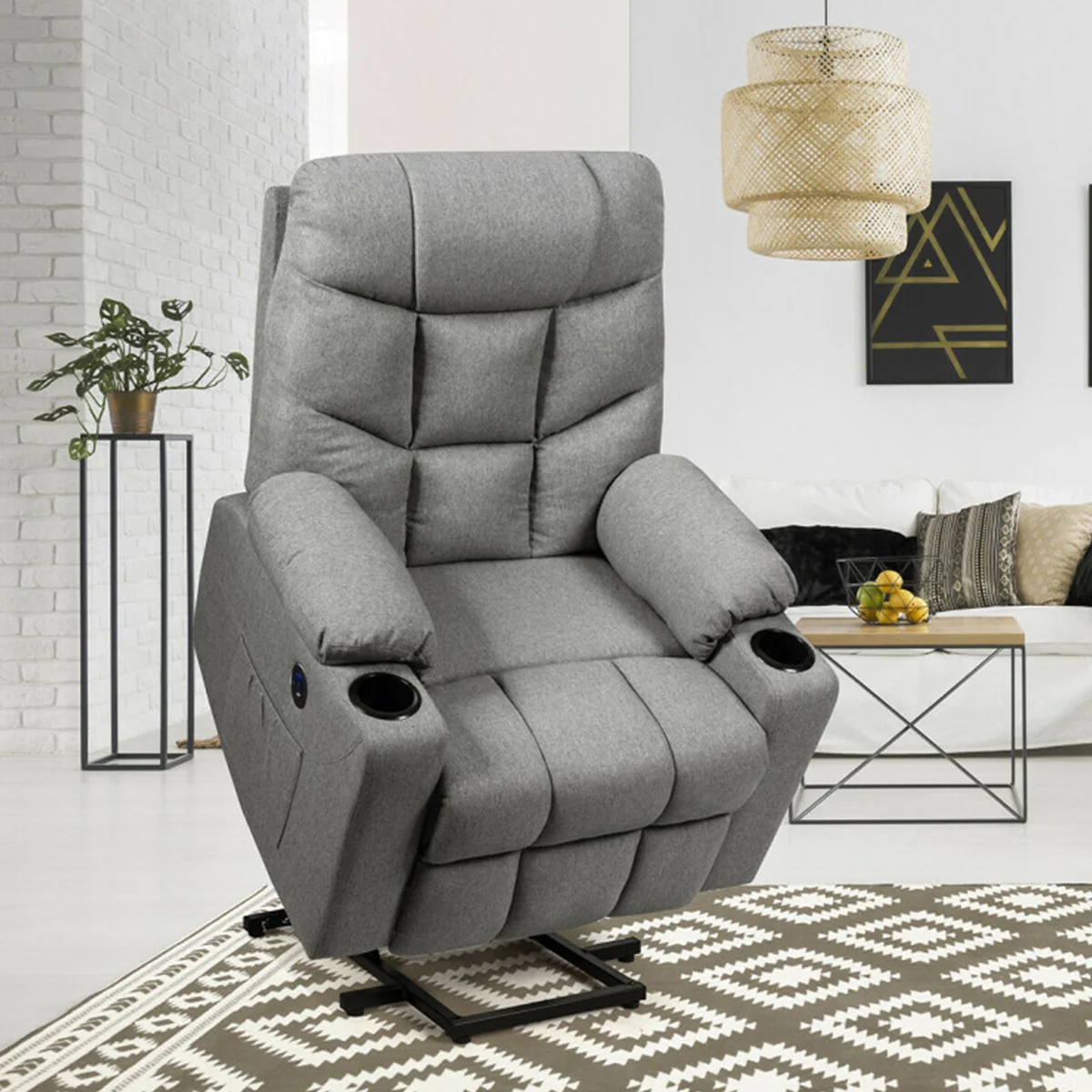 Electric Power Lift Heated Massage Chair Recliner - Image 7