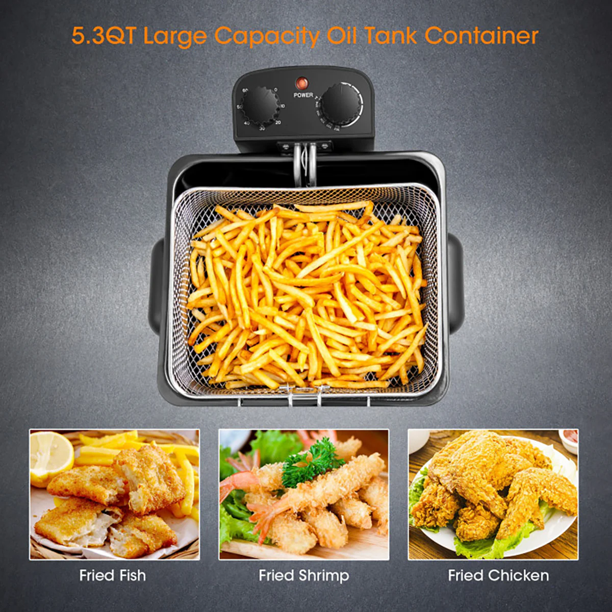 Electric Stainless Steel Deep Fryer - Image 6