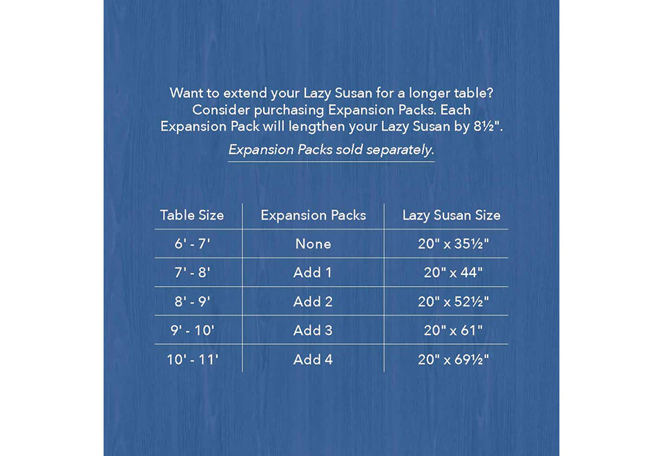 Expansion Trays for Dinner Table Lazy Susan (Set of 2) - Image 5