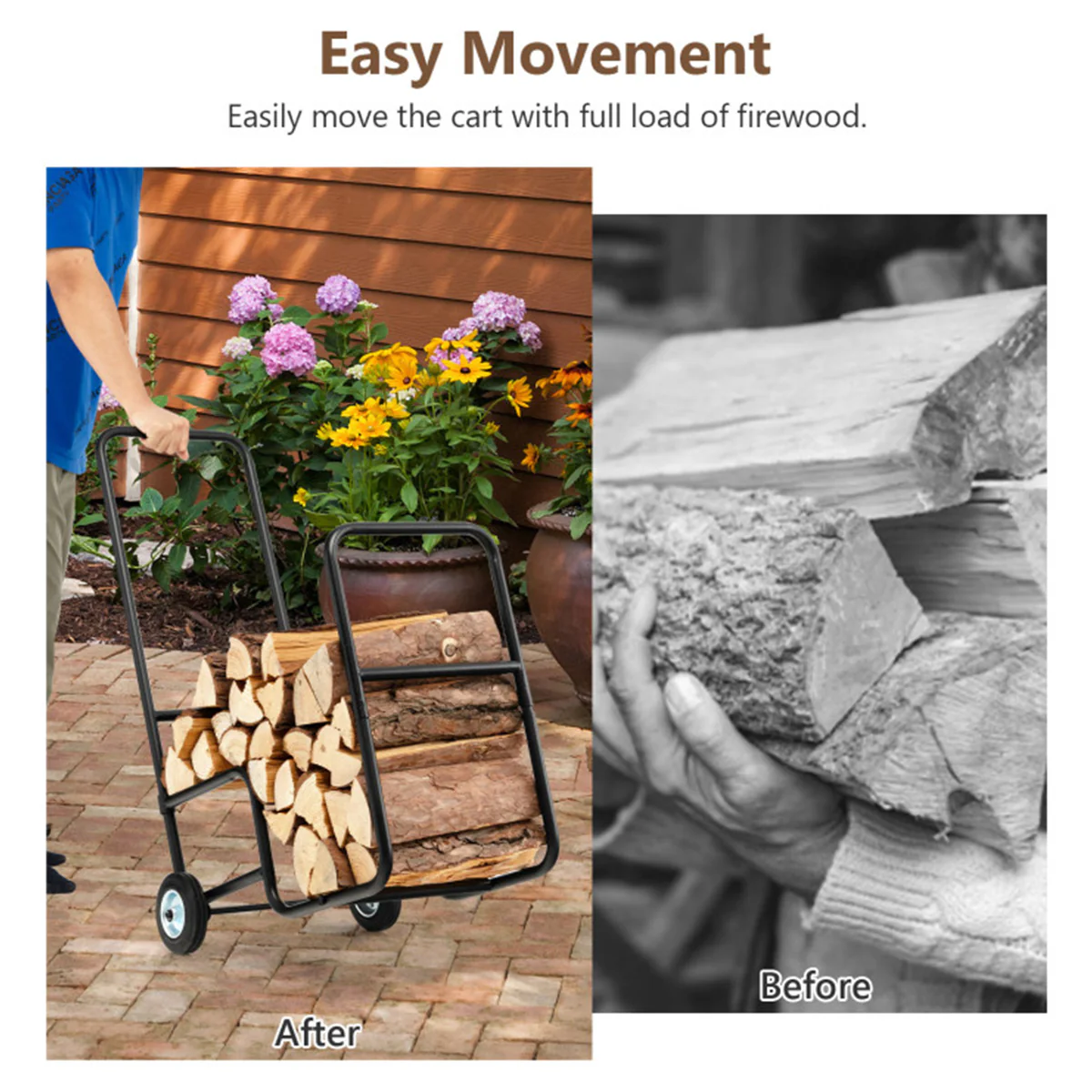 Firewood Log Cart Carrier - Image 7
