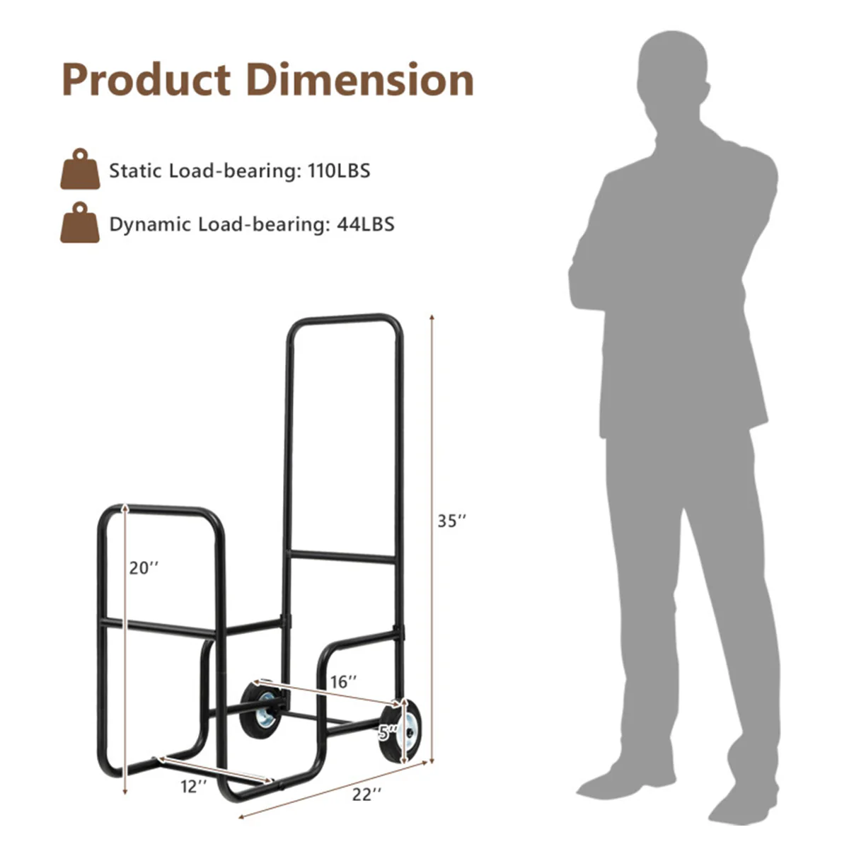 Firewood Log Cart Carrier - Image 8