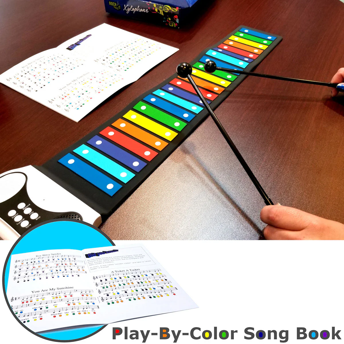 Flexible Roll-Up Xylophone - Image 2