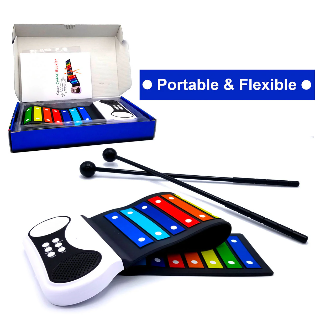 Flexible Roll-Up Xylophone - Image 3