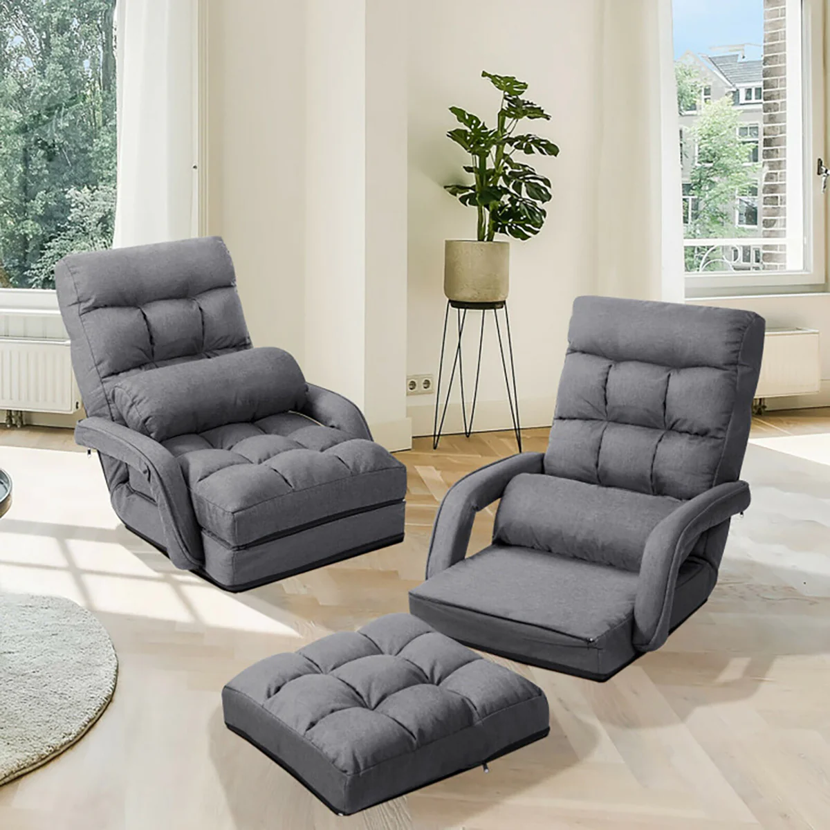 Folding Floor Chair Sofa Bed - Image 13