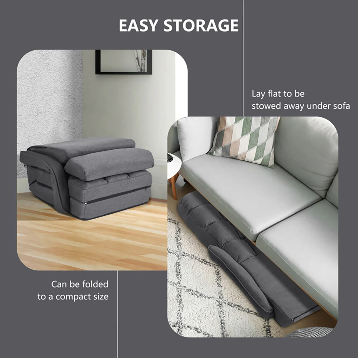 Folding Floor Chair Sofa Bed - Image 17