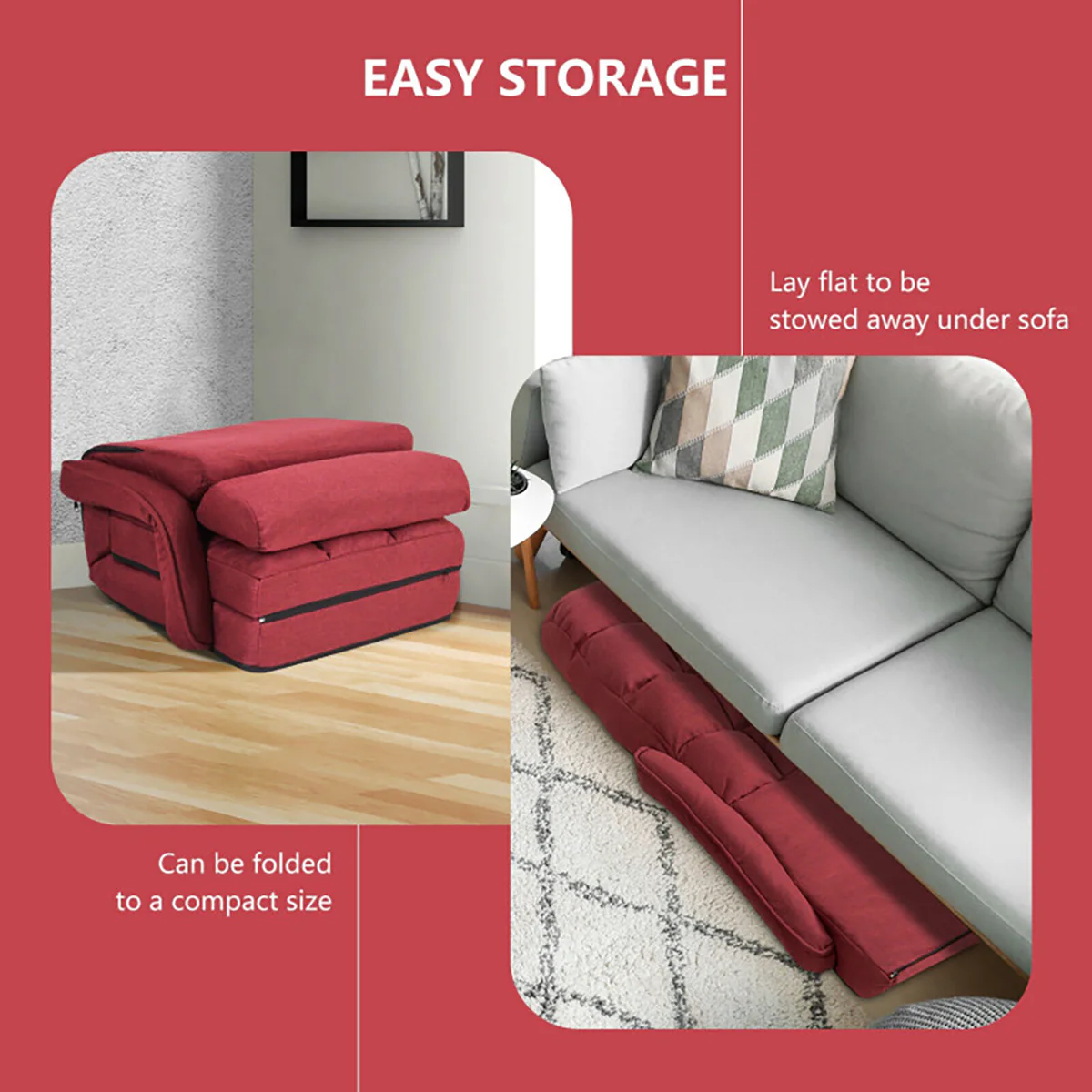 Folding Floor Chair Sofa Bed - Image 30