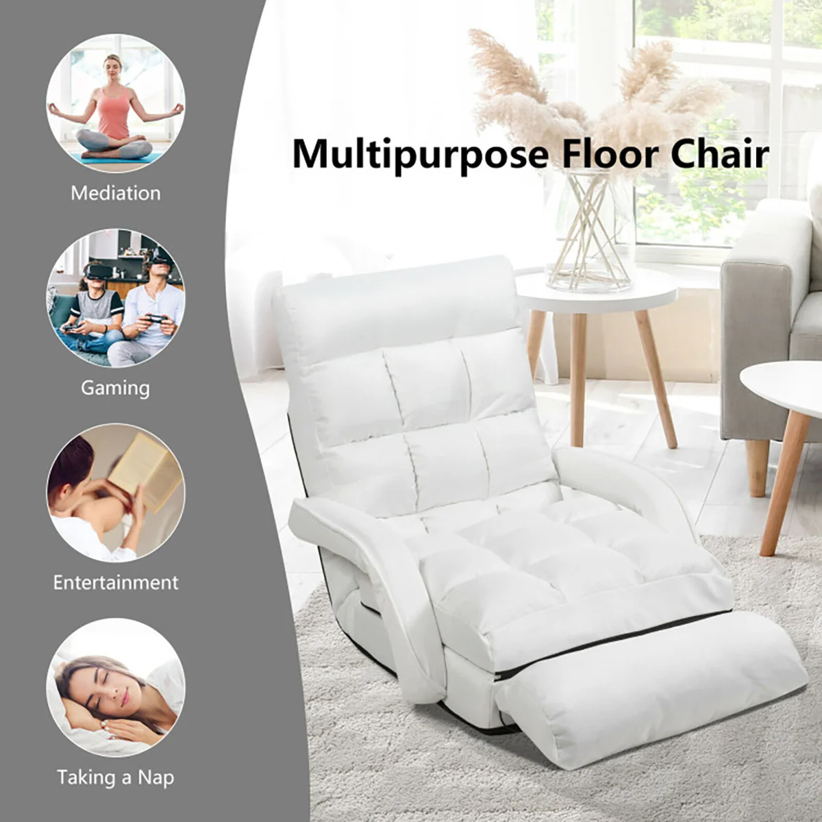 Folding Floor Chair Sofa Bed - Image 34