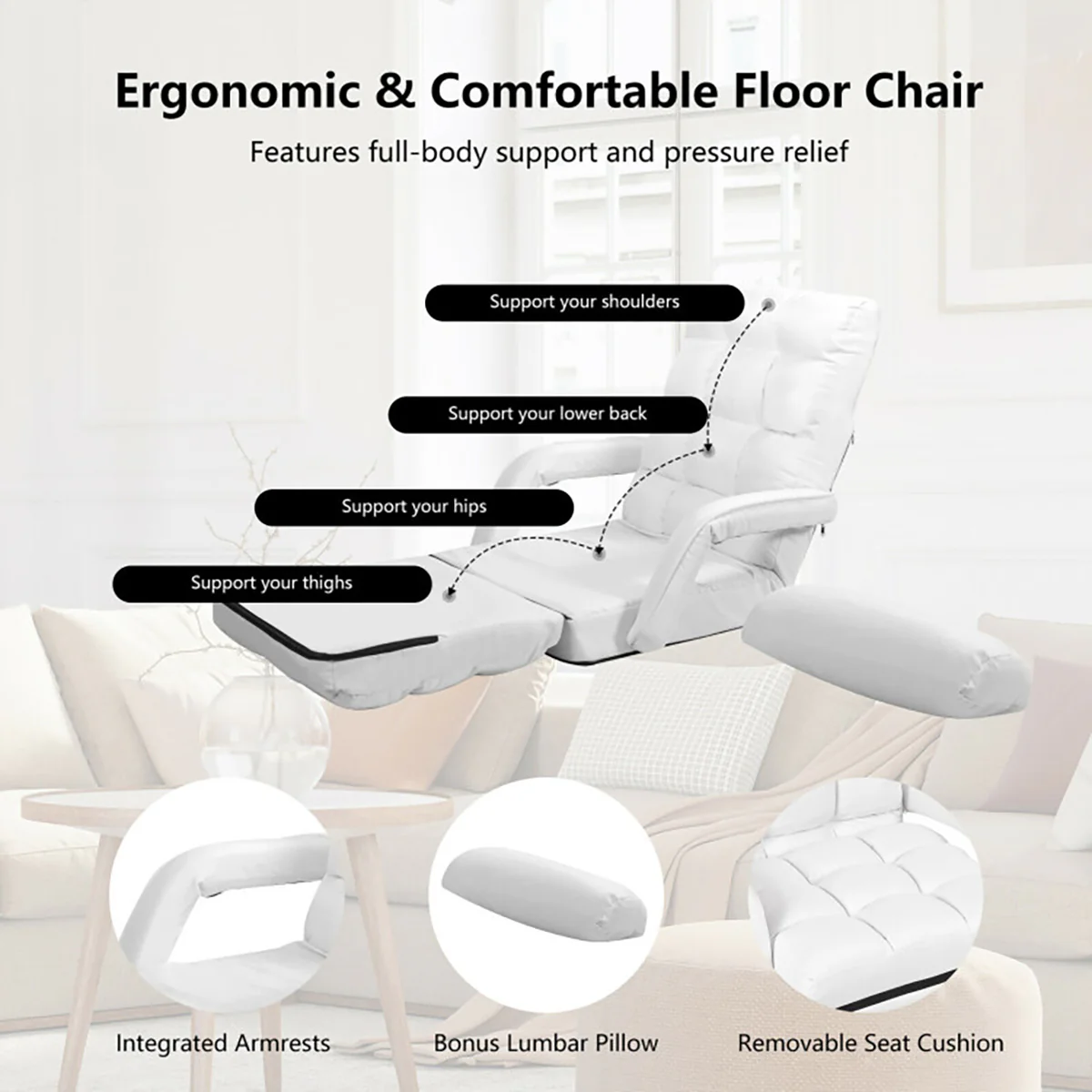 Folding Floor Chair Sofa Bed - Image 35