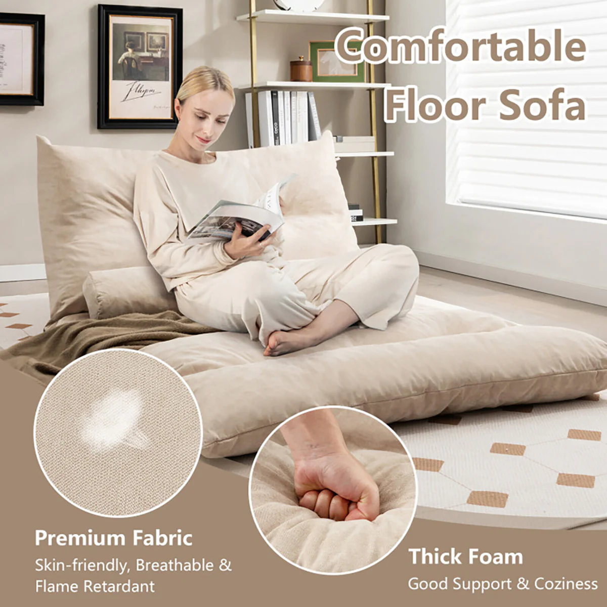 Folding Floor Sofa Bed - Image 8