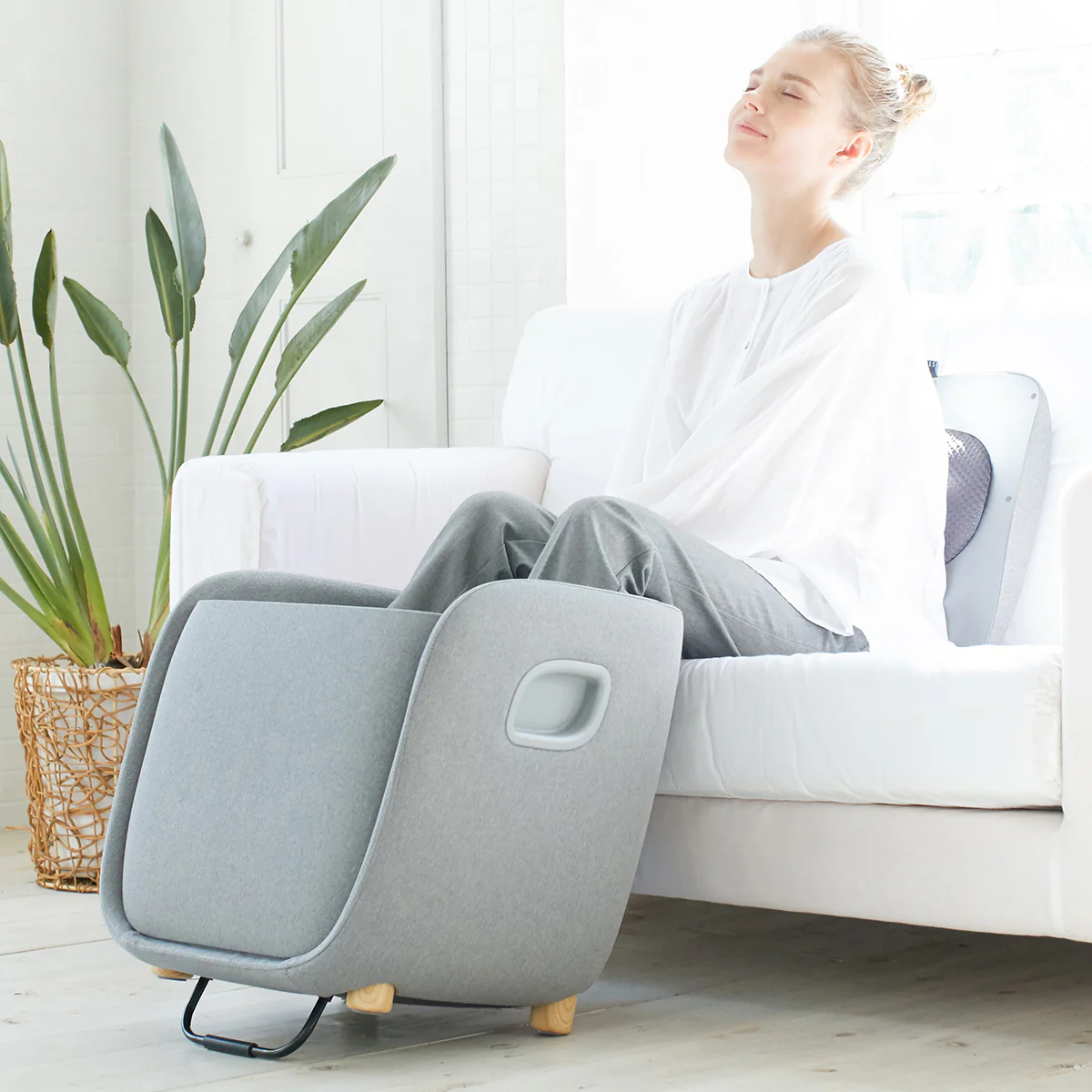 Foot and Calf Massaging Ottoman - Image 4