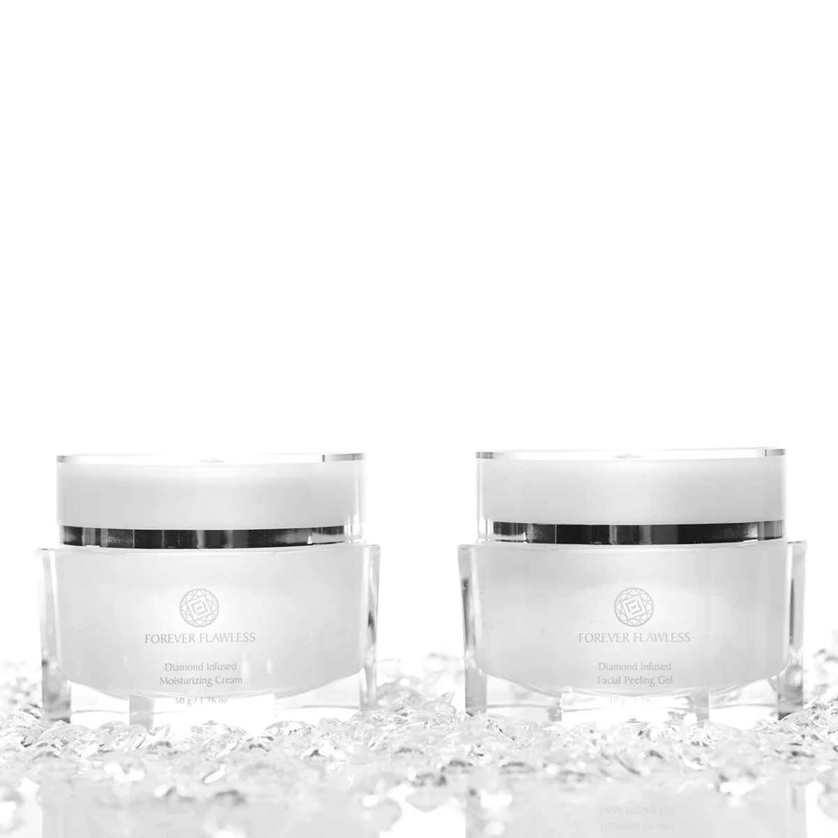 Forever Flawless White Diamond Facial Peeling Gel and Moisturizer - Image 2