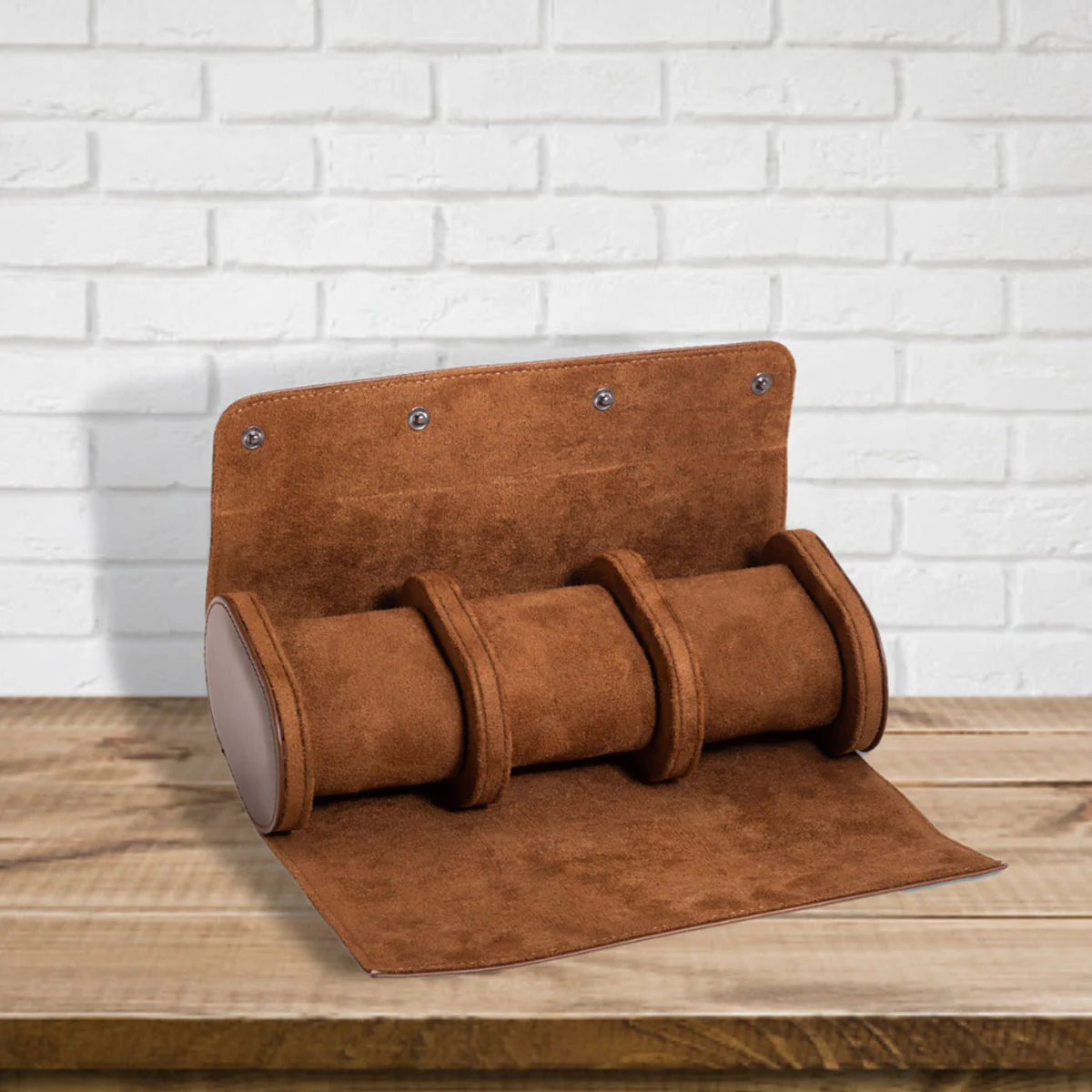 Genuine Leather Watch Roll for 3 Watches - Image 14