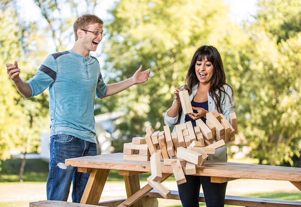 Giant Stacking Tower Game - Image 2