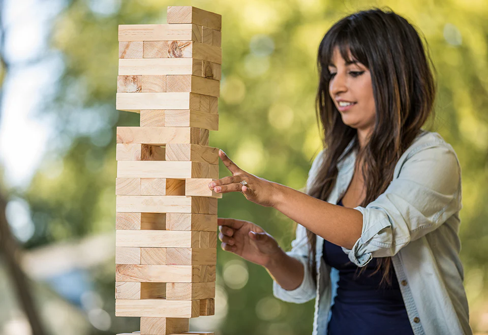 Giant Stacking Tower Game - Image 9
