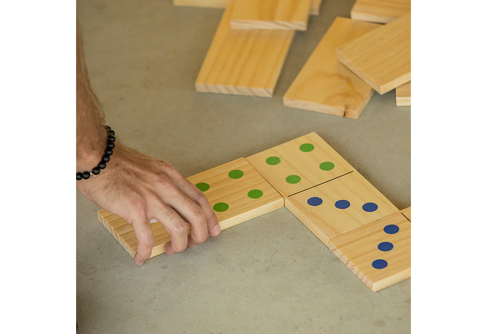 Giant Wooden Yard Domino Set - Image 4