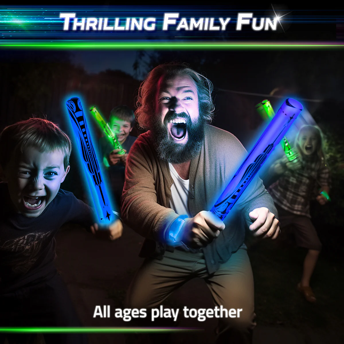 Glow Battle Light-Up Sword Game - Image 4