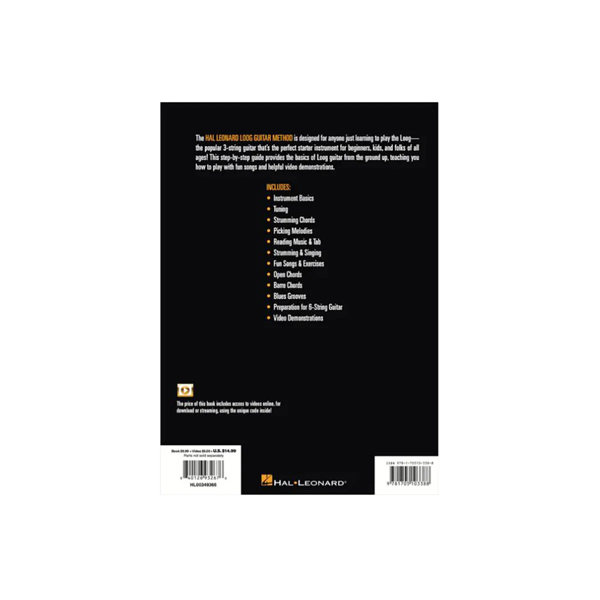 Hal Leonard Loog Mini Acoustic Guitar Starter Pack - Image 3