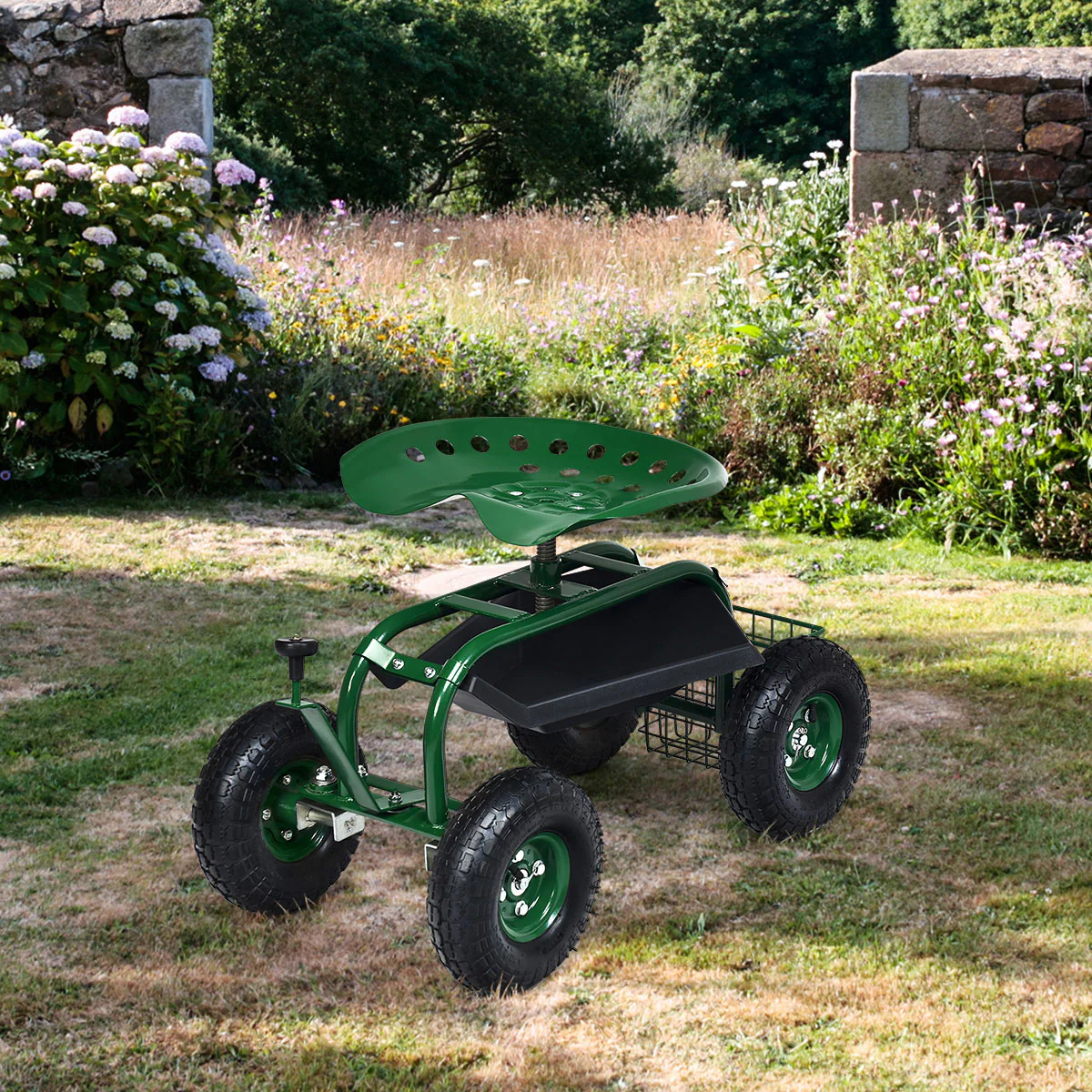 Heavy Duty Rolling Garden Seat - Image 8