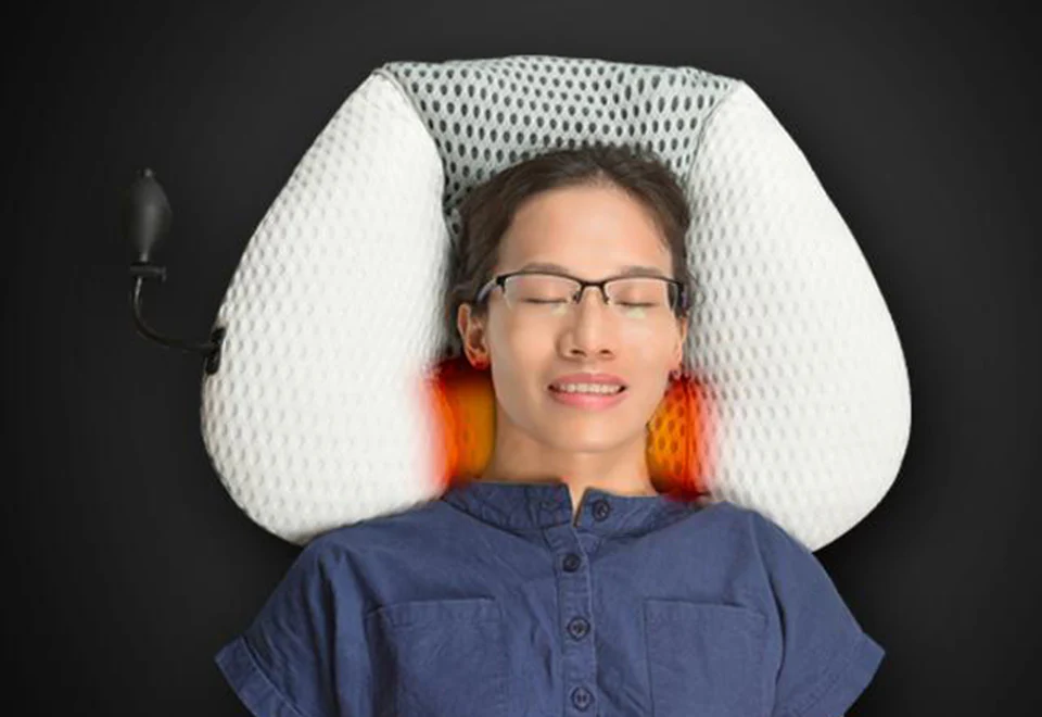 Height Adjusting Massage Pillow with Heat - Image 7