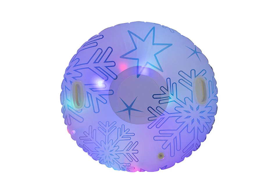Illuminated LED Snowflake Snow Tube - Image 4