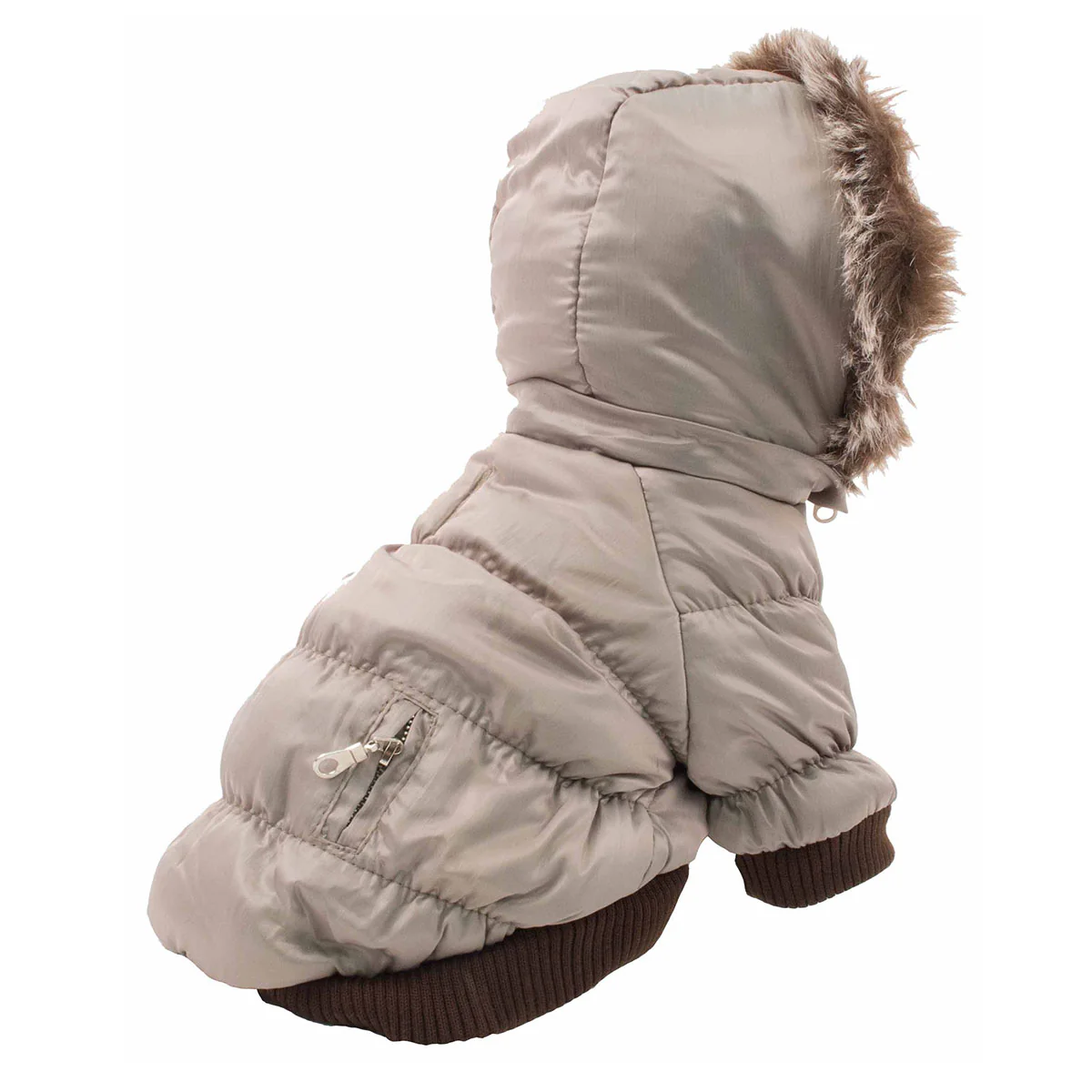 Insulated Dog Coat Parka with Removable Hood - Image 4