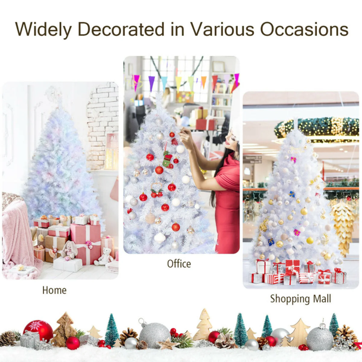 Iridescent Artificial Hinged Christmas Tree - Image 12