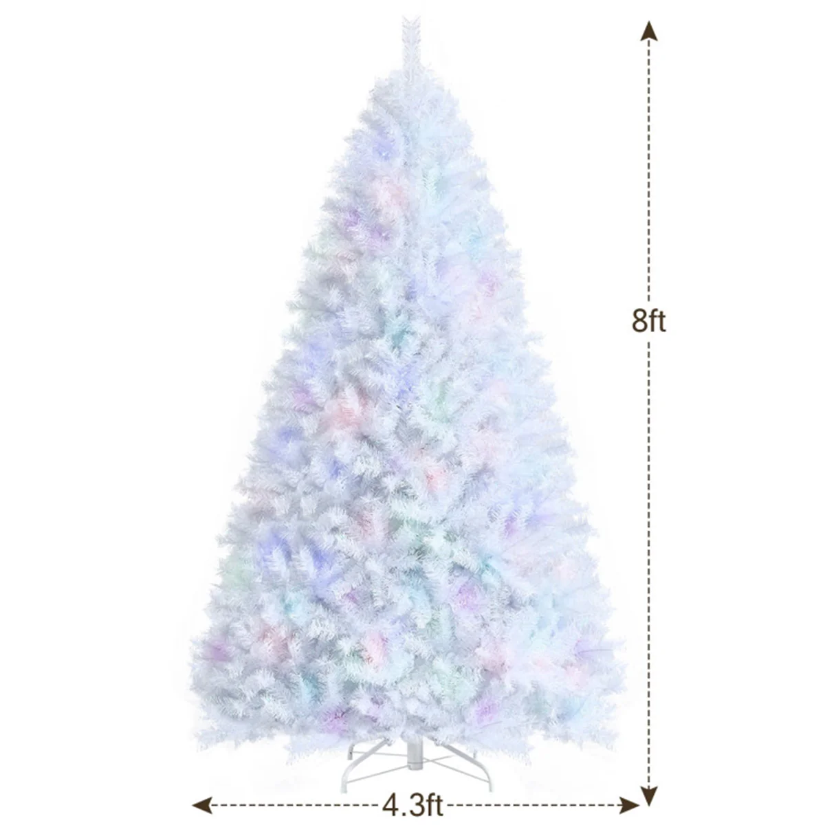 Iridescent Artificial Hinged Christmas Tree - Image 15