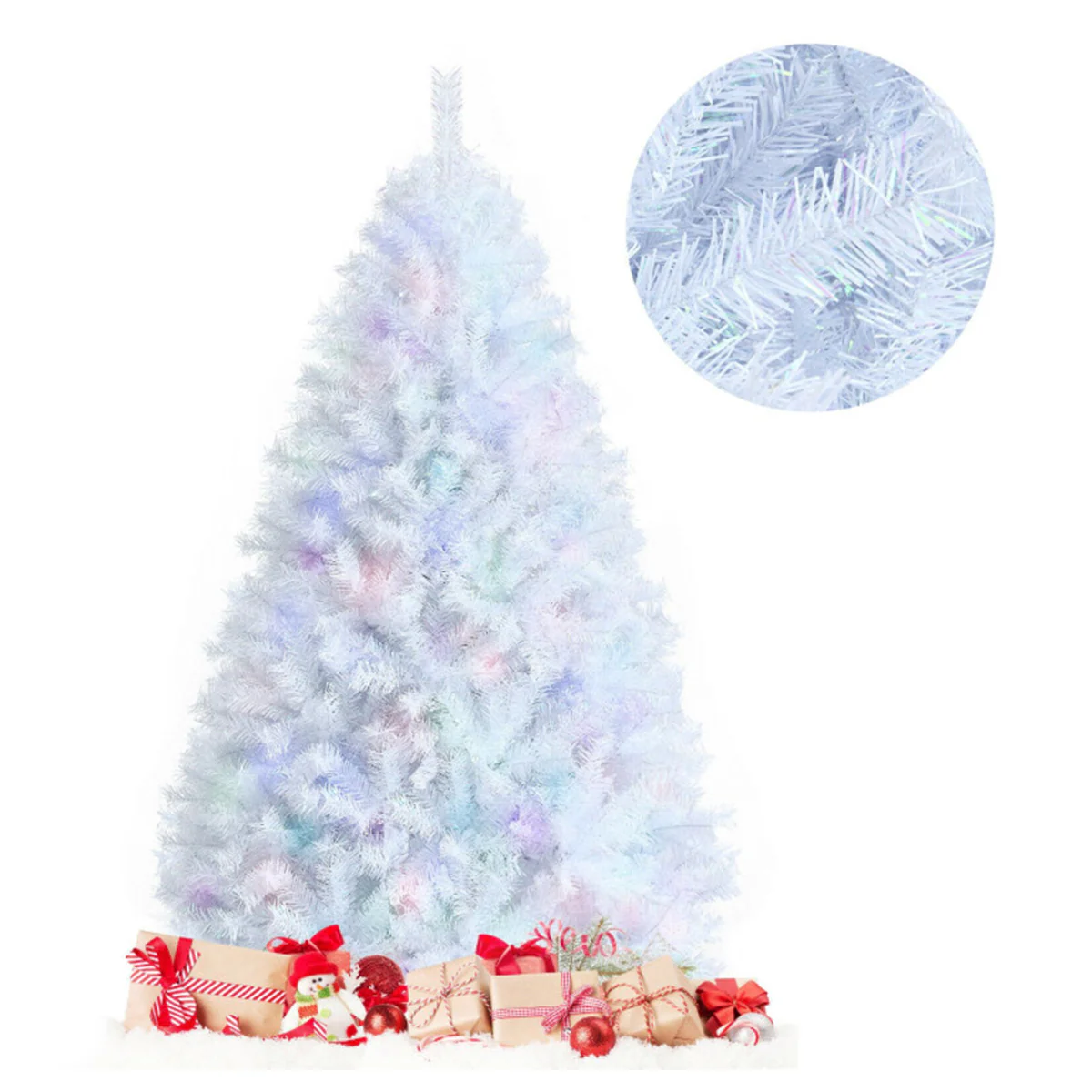 Iridescent Artificial Hinged Christmas Tree - Image 8