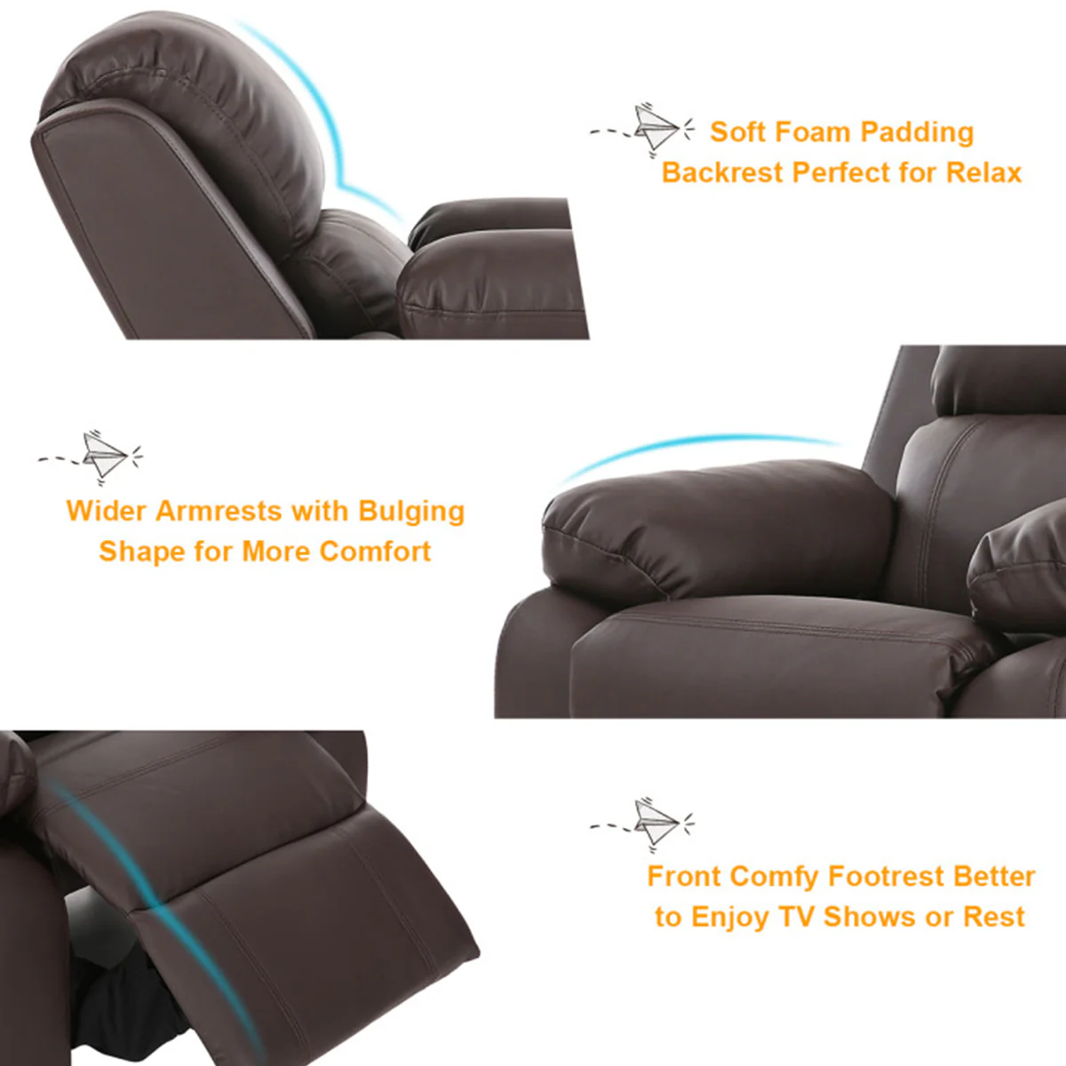 Kids Deluxe Recliner Chair with Storage Arms - Image 12