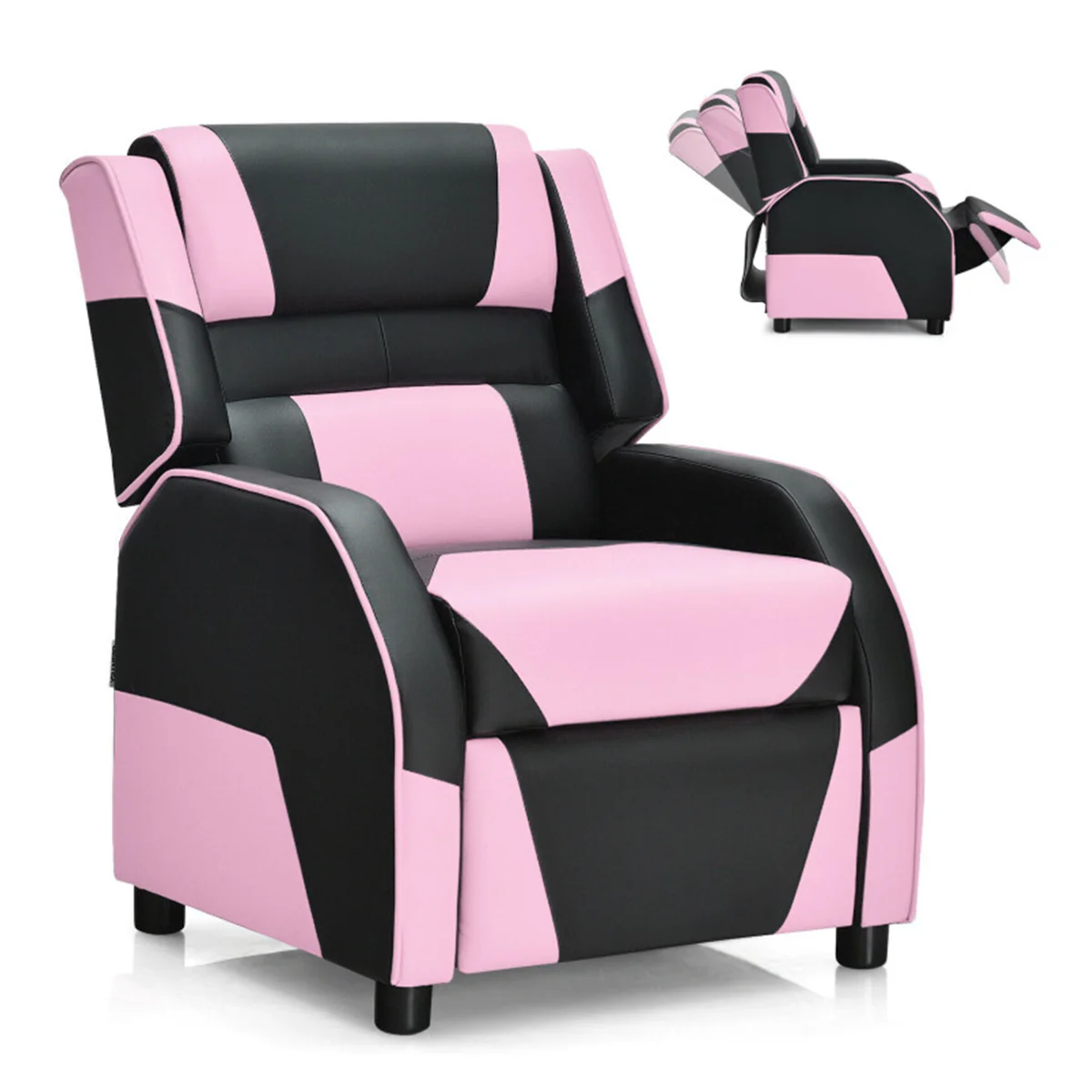 Kids Gaming Sofa Recliner with Headrest and Footrest - Image 6