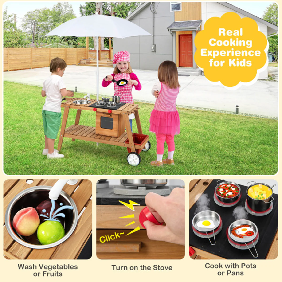 Kids Play Trolley with Sun Proof Umbrella - Image 14
