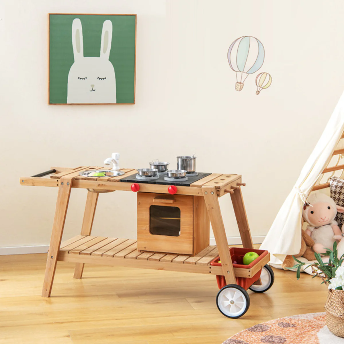 Kids Play Trolley with Sun Proof Umbrella - Image 17