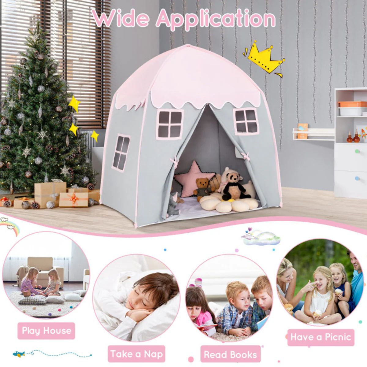 Kids Playhouse Tent - Image 5