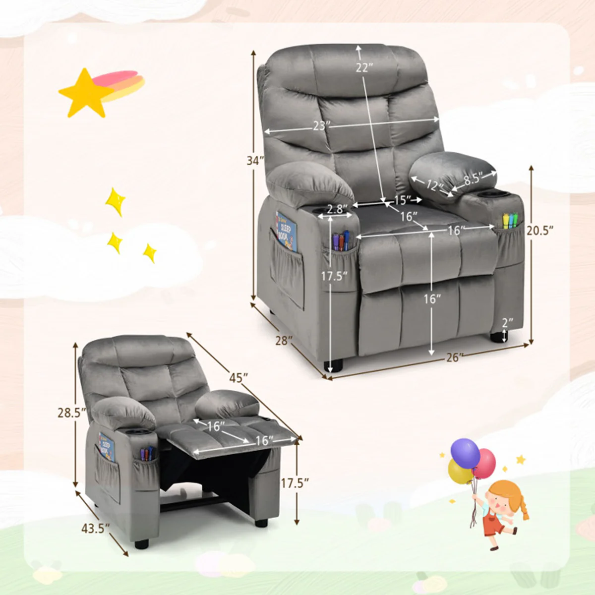 Kids Recliner Chair - Image 74