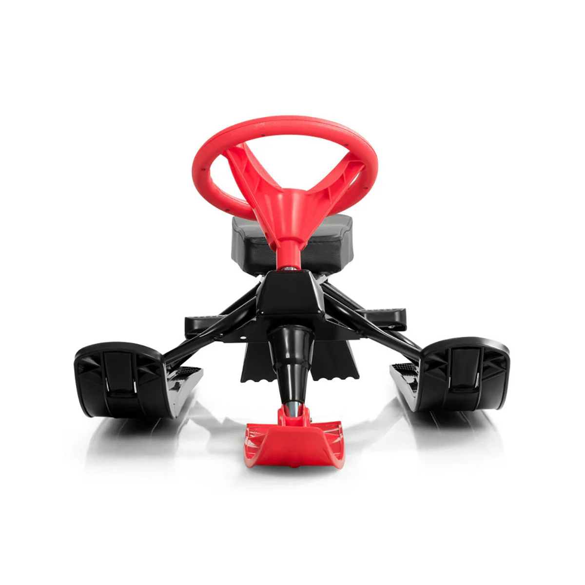 Kids Snow Sand Grass Sled with Steering Wheel and Brakes - Image 11