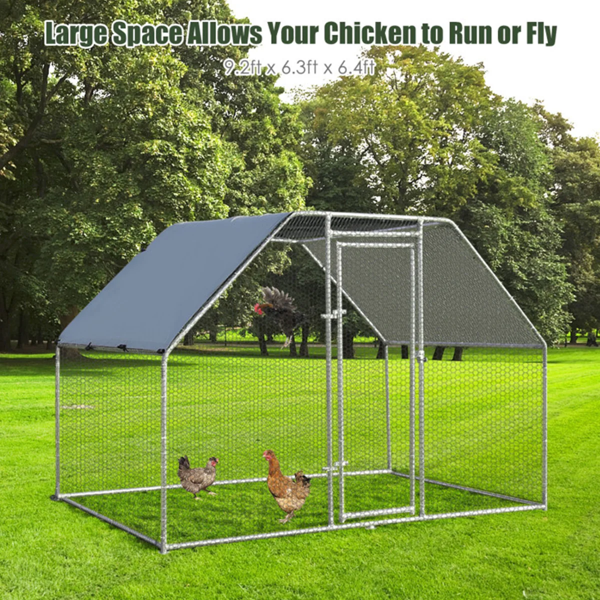 Large Walk In Chicken Run Cage - Image 6