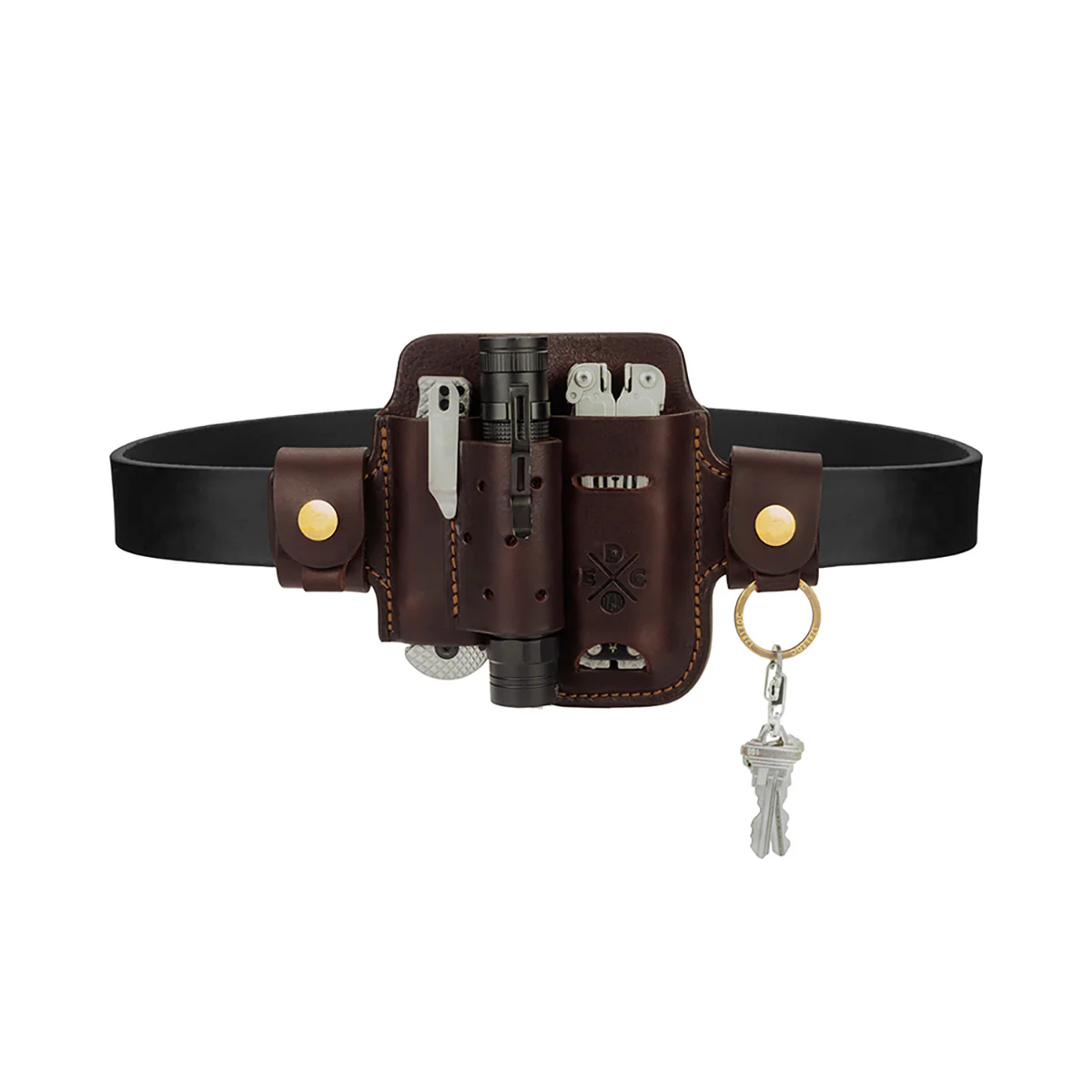 Leather Multitool Action Snap Belt Sheath - Image 10