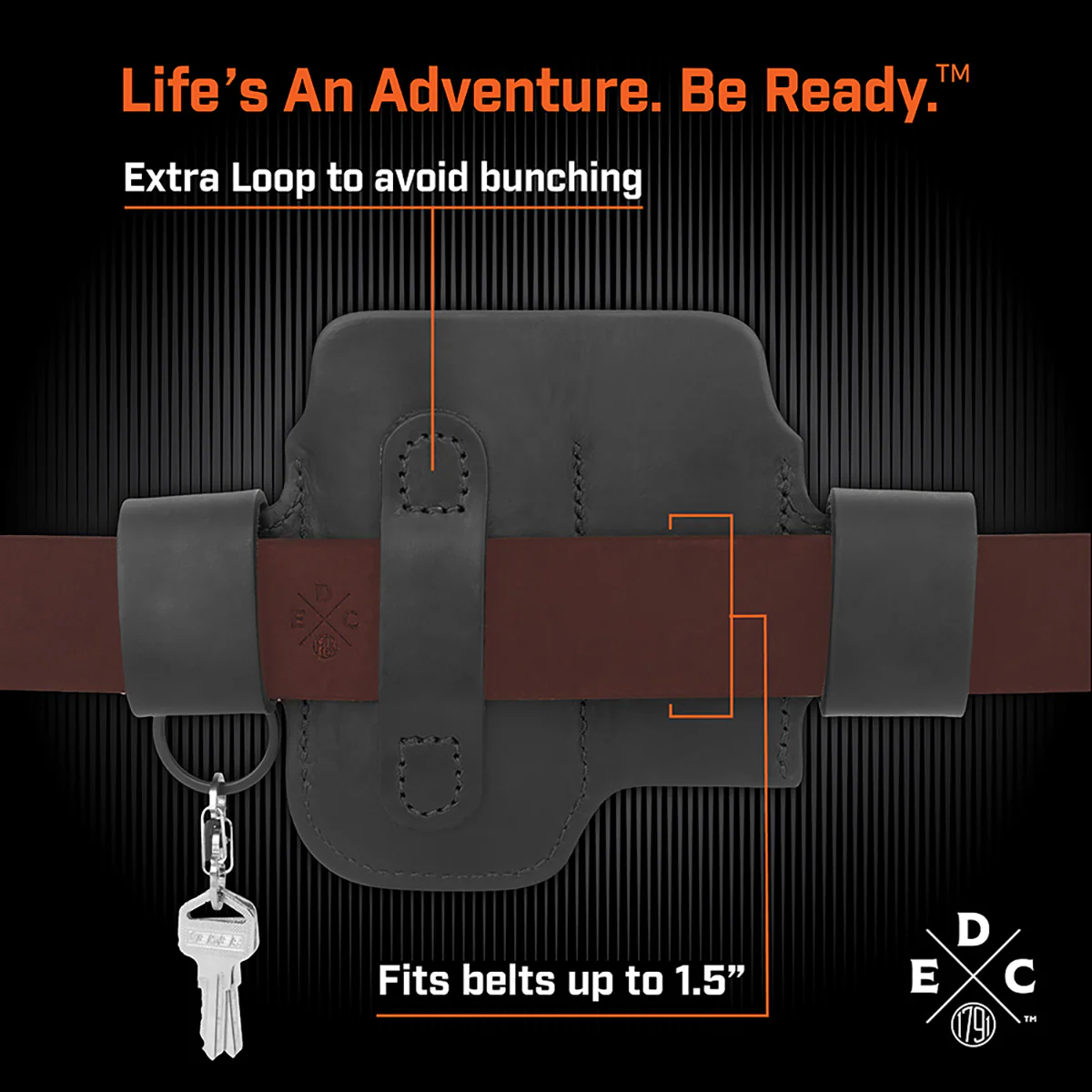 Leather Multitool Action Snap Belt Sheath - Image 16