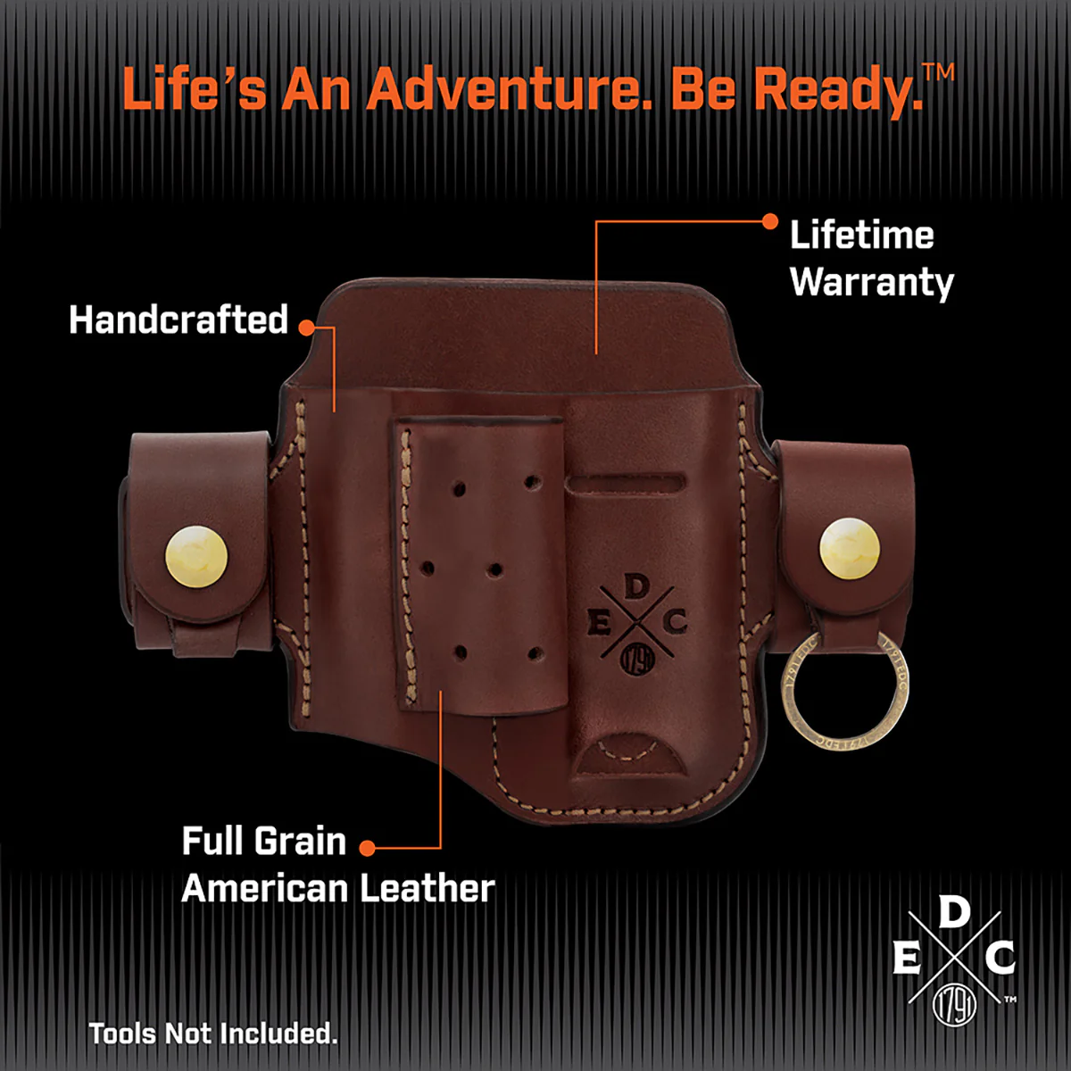 Leather Multitool Action Snap Belt Sheath - Image 21