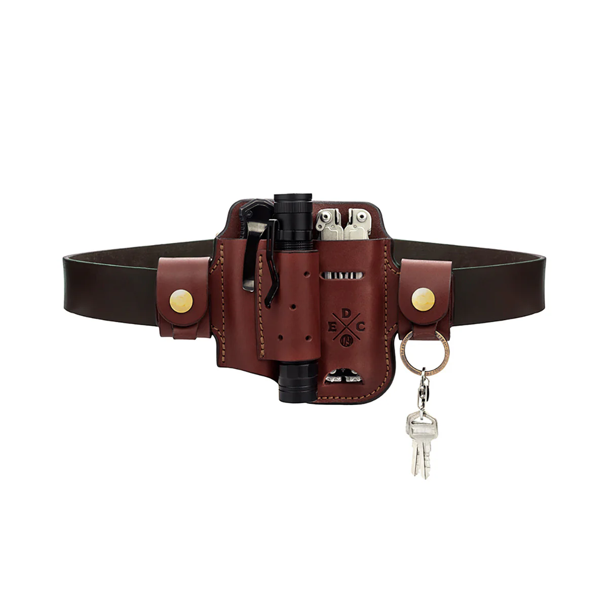 Leather Multitool Action Snap Belt Sheath - Image 24