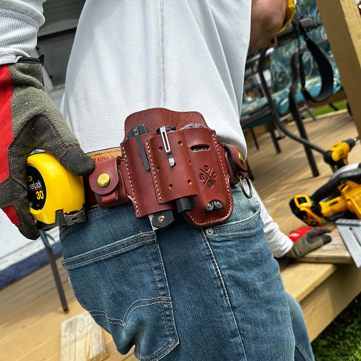 Leather Multitool Action Snap Belt Sheath - Image 27