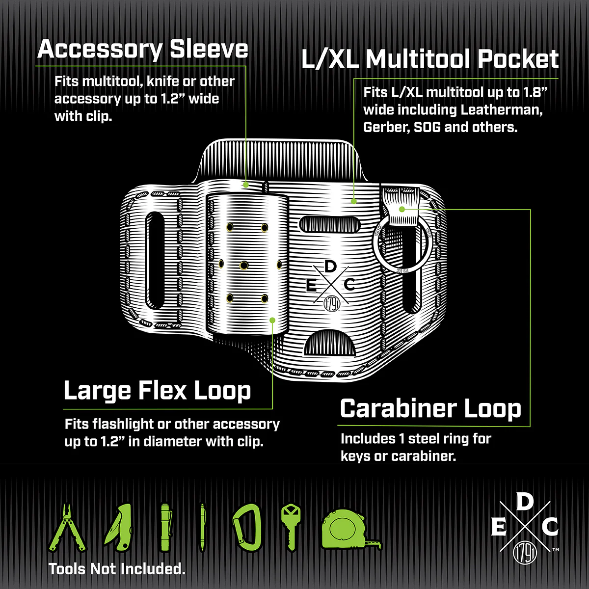 Leather Multitool Belt Sheath - Image 3